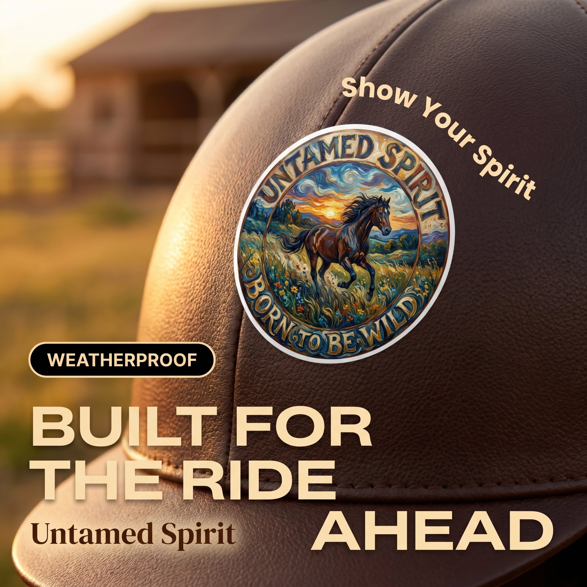 Untamed Spirit Horse Sticker