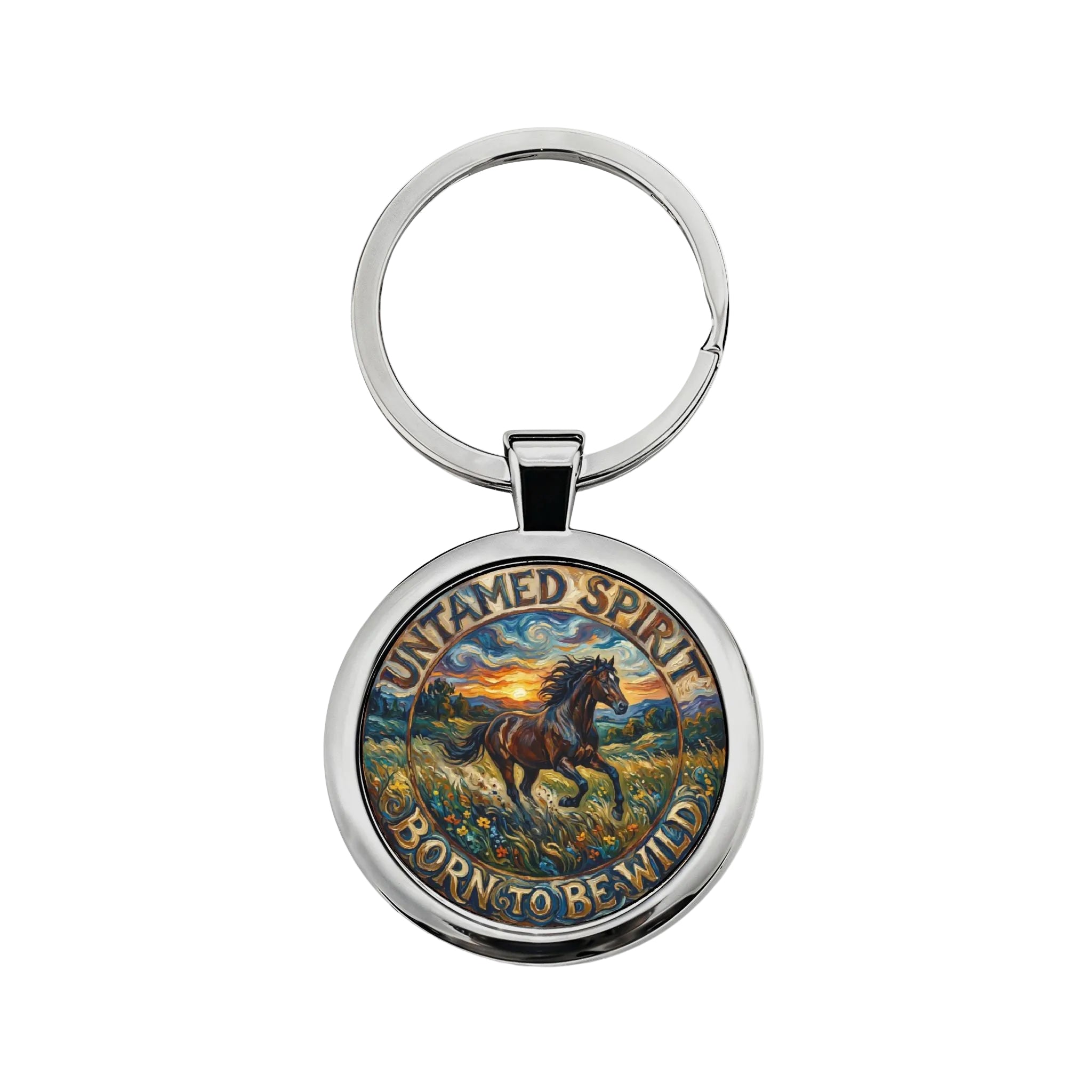 Untamed Spirit Horse Keychain