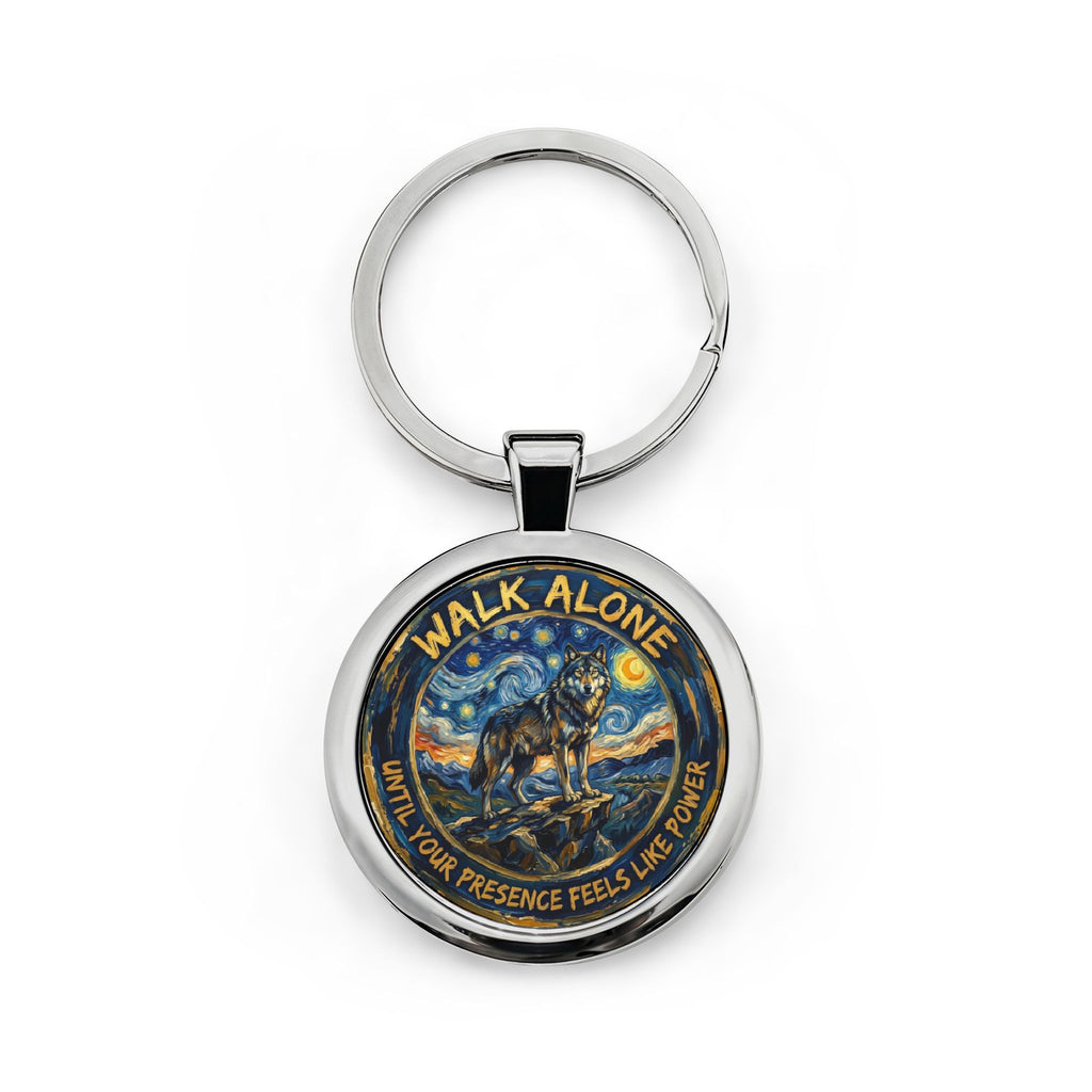 Wolf Walk Alone Keychain
