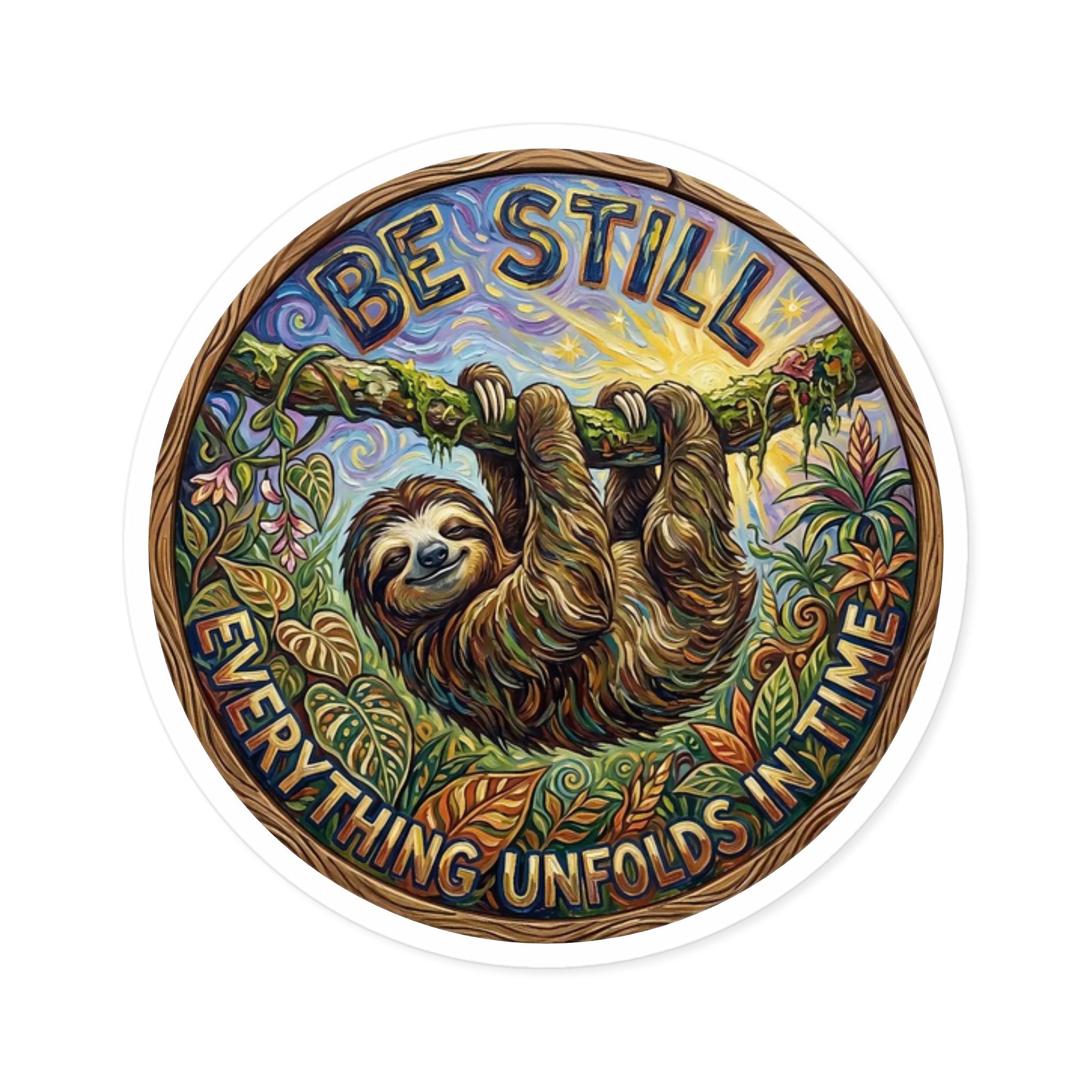Be Still Sloth Sticker