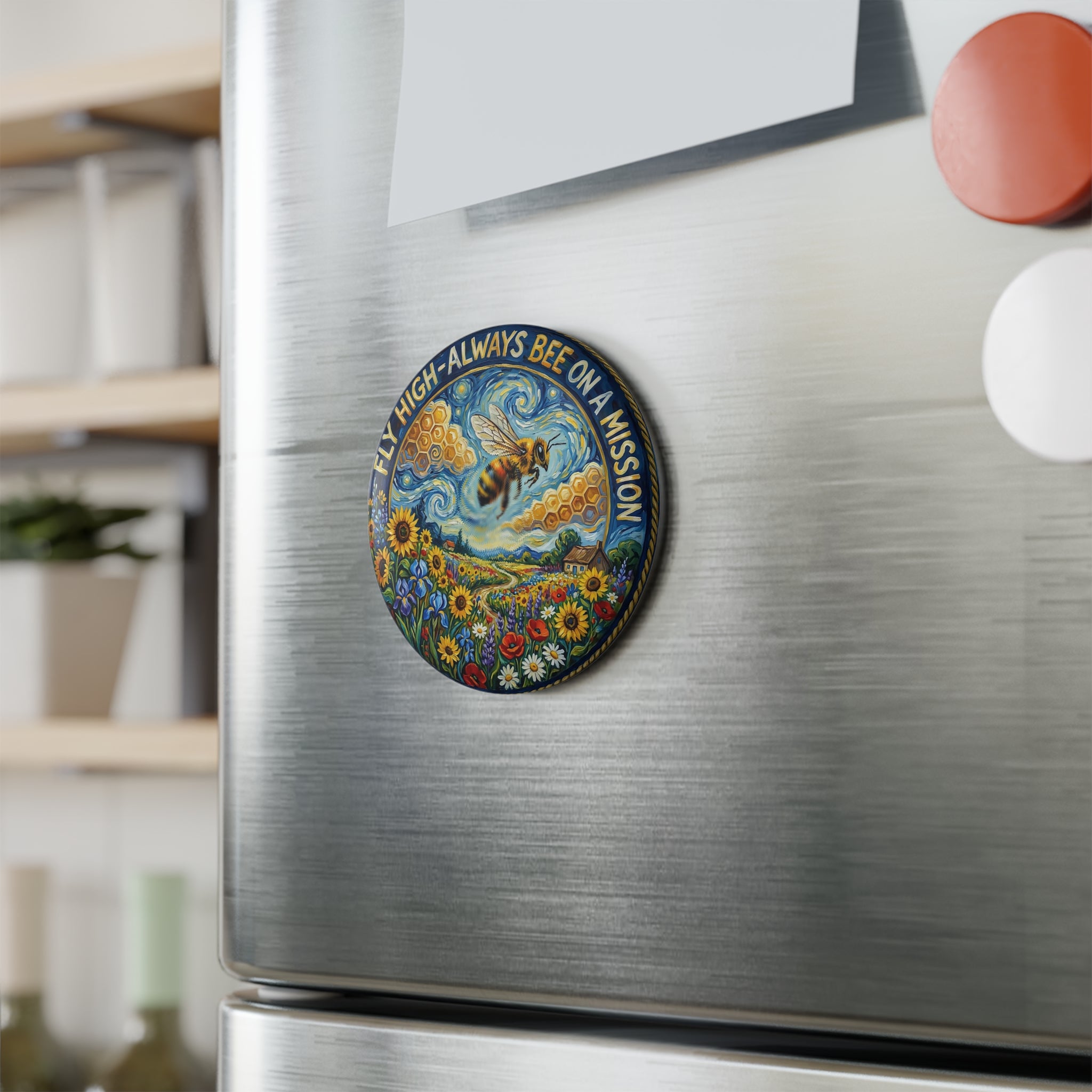 BEE On A Mission Magnet