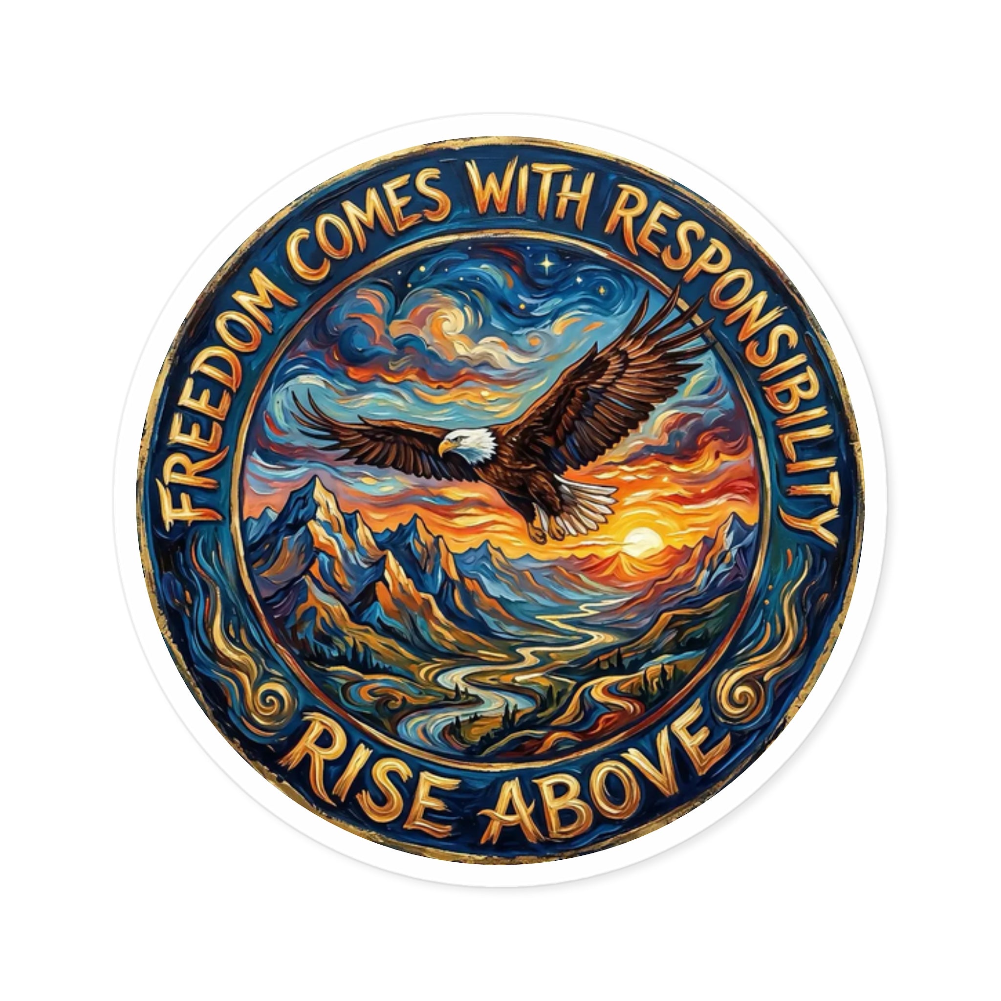 Freedom Eagle Sticker