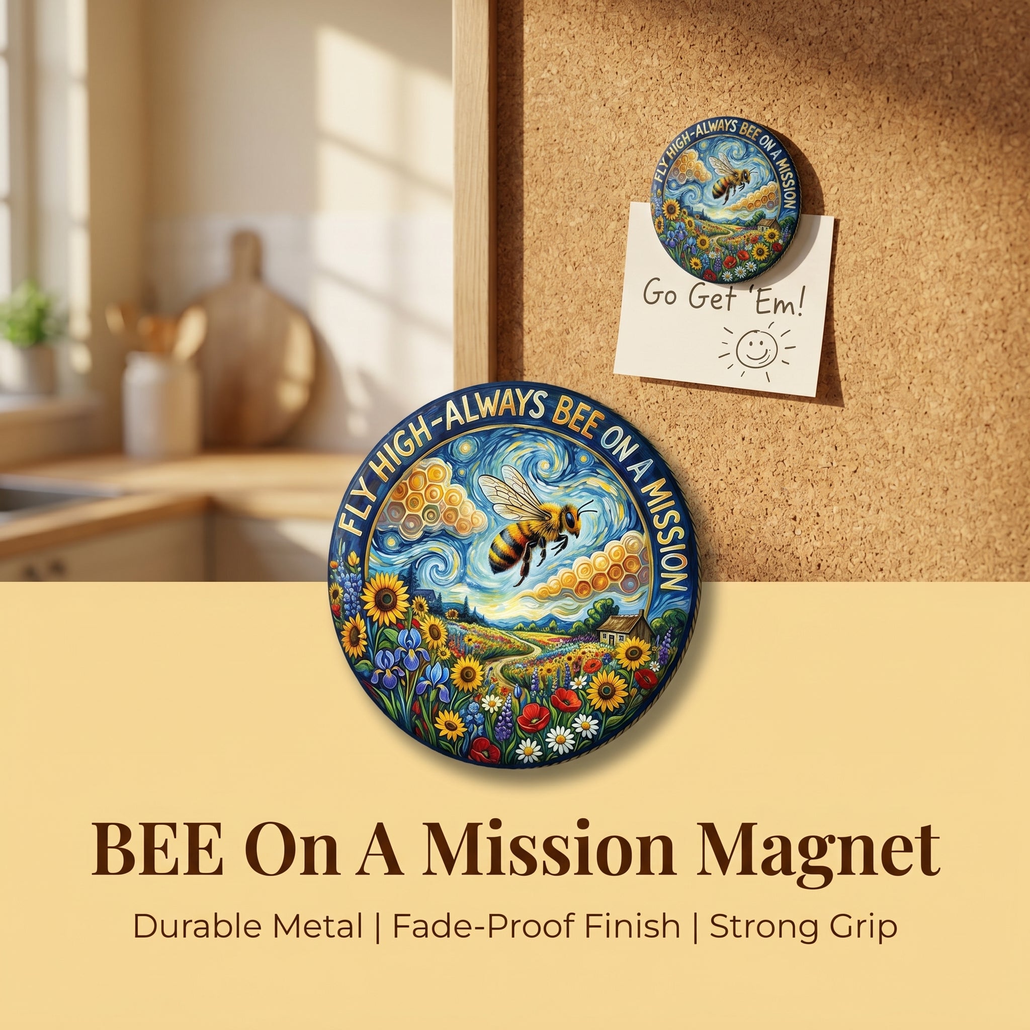 BEE On A Mission Magnet
