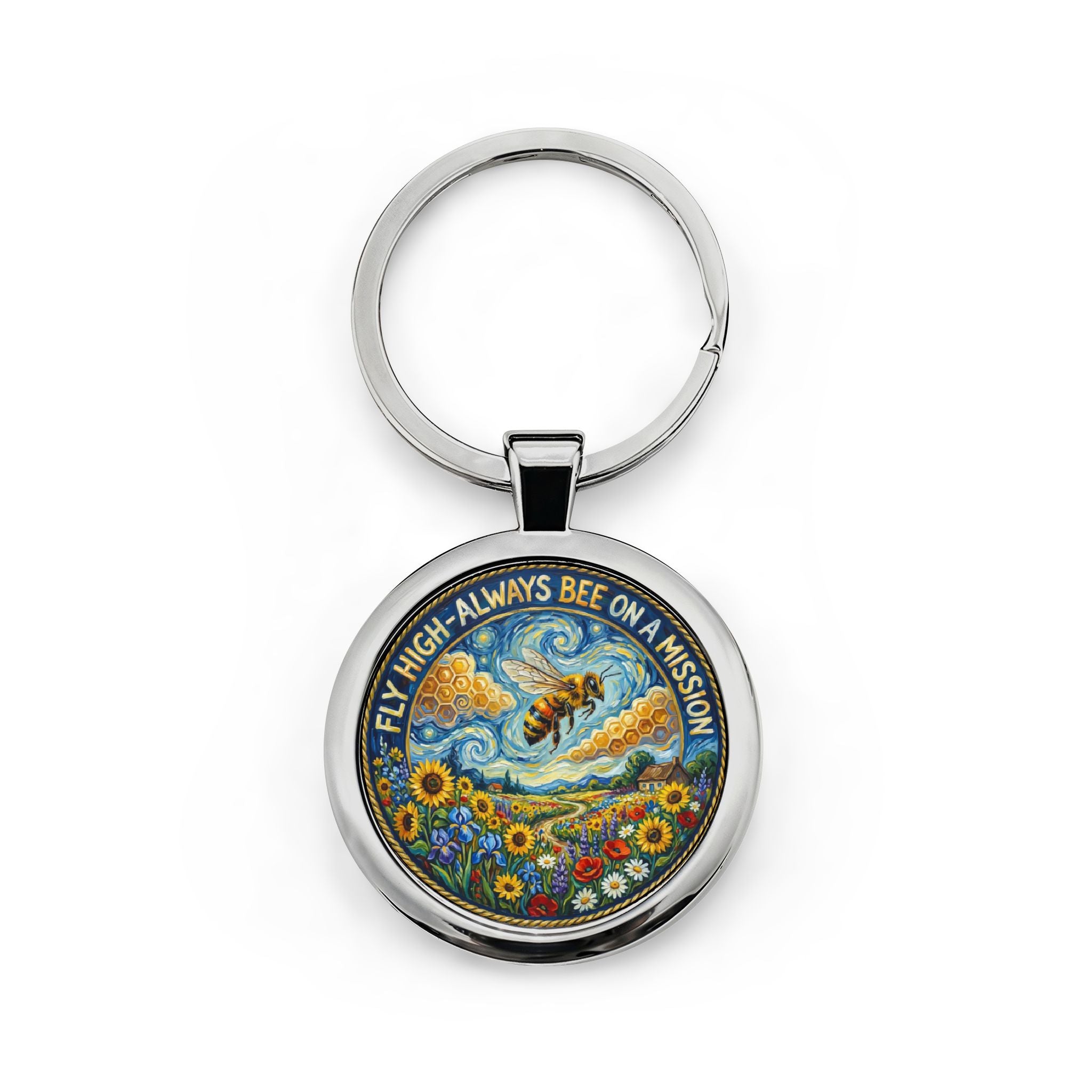 BEE On A Mission Keychain