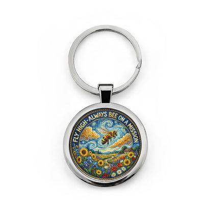 BEE On A Mission Keychain