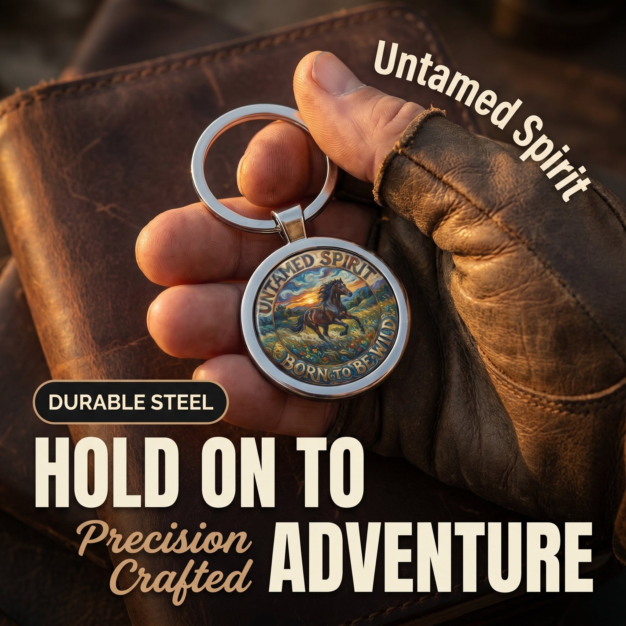 Untamed Spirit Horse Keychain