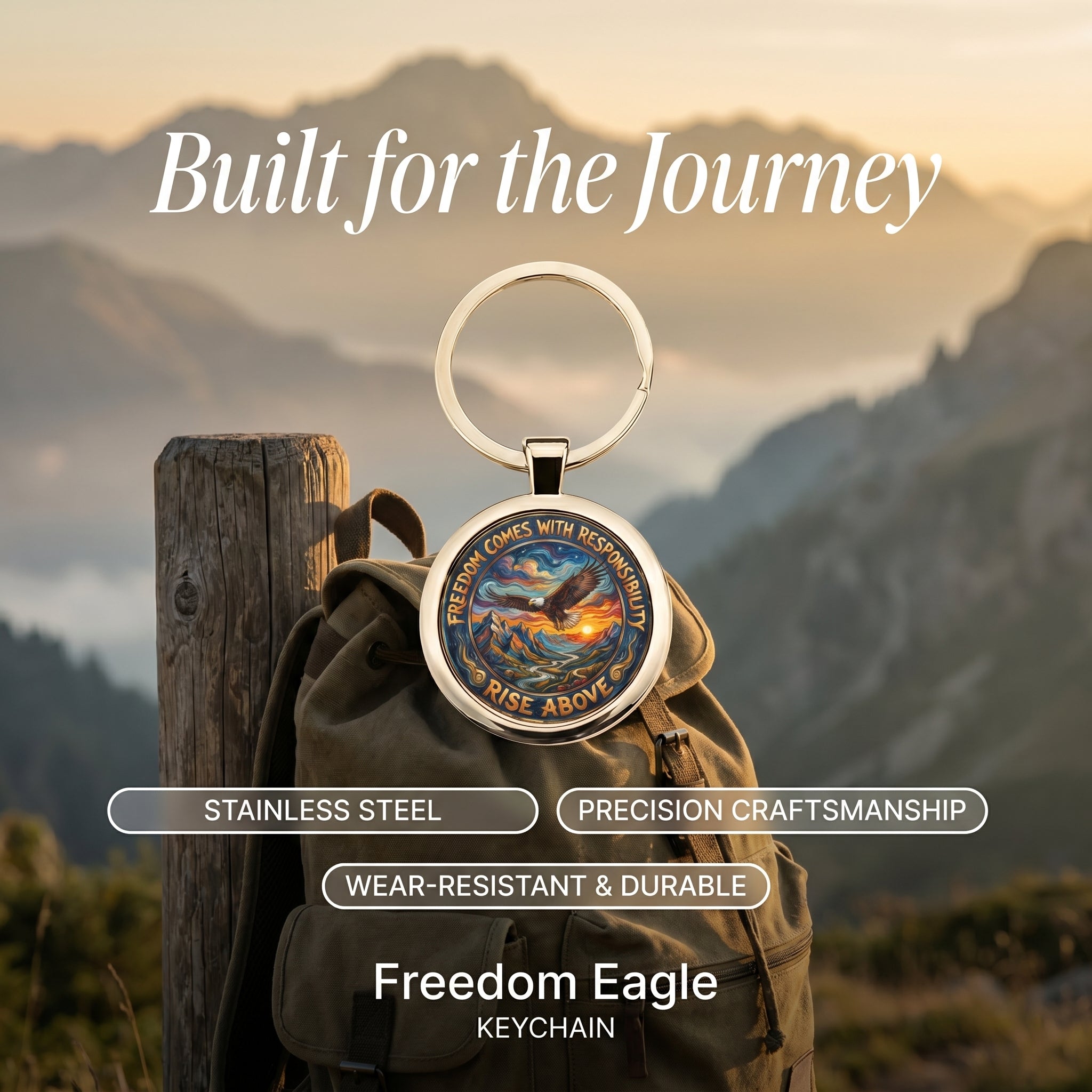 Freedom Eagle Keychain