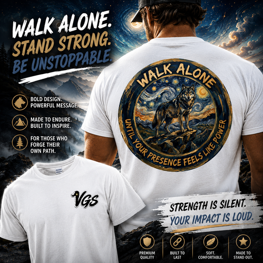 Walk Alone – Wolf Graphic T-Shirt